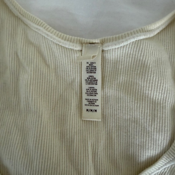 SKIMS Ivory Ribbed Tank Top - Picture 3 of 3
